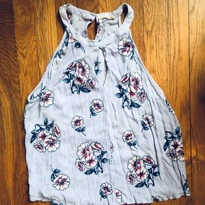 Sleeveless floral top